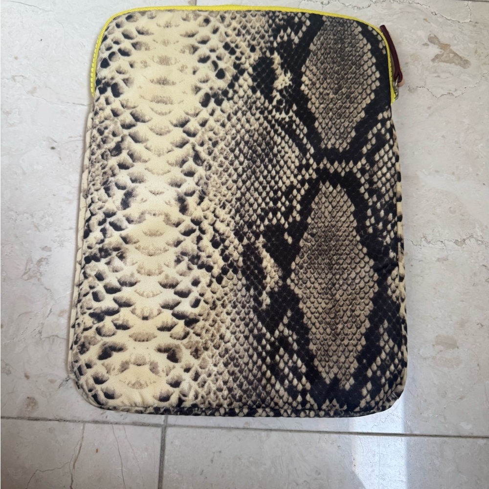 MZ Wallace Animal Print IPad Mini Carryall  Pouch Clutch